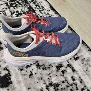 Hoka Mens Blue and RedAthletic Sneakers